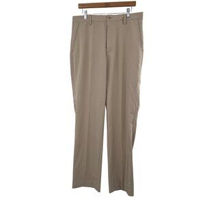 Footjoy Mens Khaki Performance Golf Pants W34/L34 Moisture Wicking